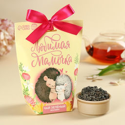 Чай зелёный Любимая мамочка, вкус: жасмин, 100 г.