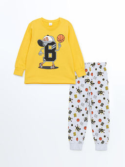 Bisiklet Yaka Erkek ?ocuk Pijama Tak?m?