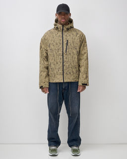 Куртка спортивная мужская весна осень бежевого цвета 25470B