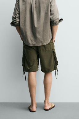 BERMUDA CARGO RELAXED FIT / Khaki - Zara фото 3
