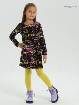 Платье Эля неоновые мишки - Sovalina фото 5