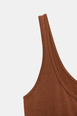 HEAVY COTTON JUMPSUIT WITH BELT - Zara фото 9