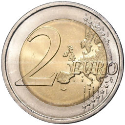 2 евро 2009 года Португалия- 10 лет монетарной политики ЕС и введения евро