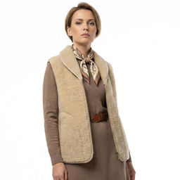 Жилет арт.1220-01/мол. воротник ТАРА Альпака