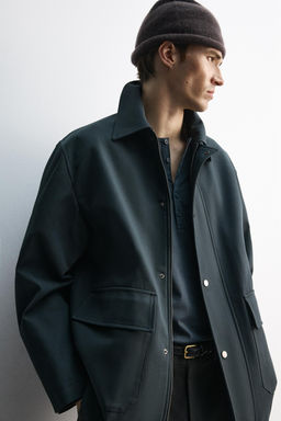 LIMITED EDITION TECHNICAL THREE-QUARTER-LENGTH COAT - Zara фото 5