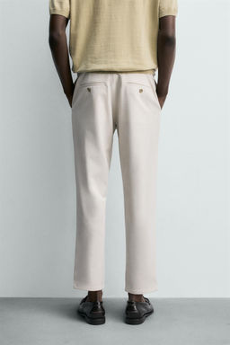 PANTAL?N CHINO ESTRUCTURA CONFORT / Beige claro - Zara фото 3