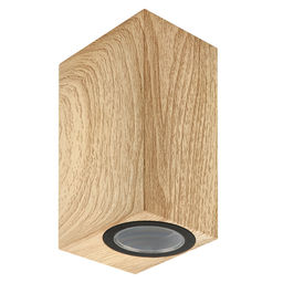 UUL-P42A 2х6W/GU10 IP65 PINE Светильник уличный, под две лампы GU10. Архитектурный накладной. Цвет корпуса сосна. TM Uniel