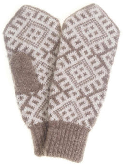 Варежки женские "Три ромба" ПП 3245-3