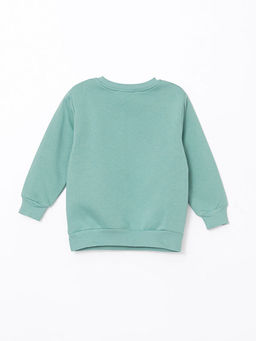 Bisiklet Yaka Bask?l? K?z ?ocuk Sweatshirt - Waikiki фото 2