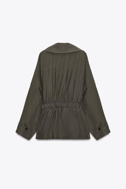 ZW COLLECTION FLOWING BELTED JACKET - Zara фото 8