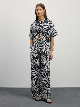 Брюки из хлопка с принтом / Zarina