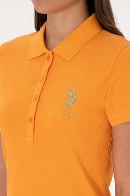 Kad_n Turuncu Polo Yaka Mini Boy _rme Elbise - U.s. polo assn фото 6