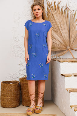 Платье AMORI 9797 василек