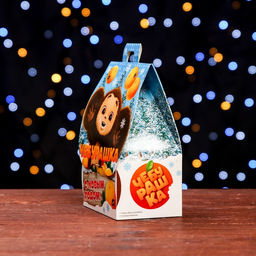 Цена за 5 шт. Подарочная коробка Чебурашка, Домик , 12 х 8,5 х 17,5 см - Simaland фото 3