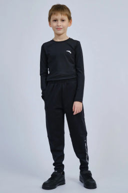 Футболка д/р Синтетика Черный - Anta sport фото 2