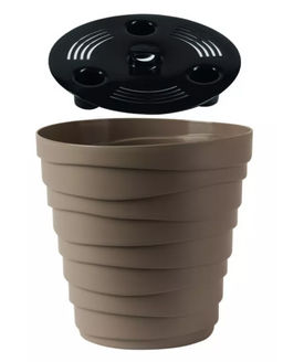 Кашпо Бархан (3,5л) Цв. Мокачино (Арт. КШ-4344) - Вмс фото 5