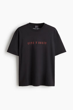 Camiseta estampada de estilo vintage Loose Fit