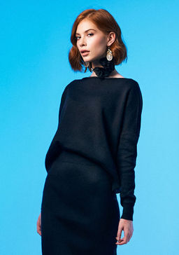 N2405 джемпер женский черный - Mozart фото 2