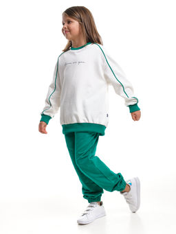 Спортивный костюм для девочки подростка UD 8048 касар/зеленый