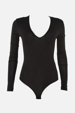 Siyah Derin V Yakal? C?tc?tl? Orme Body TPRAW22BD0084