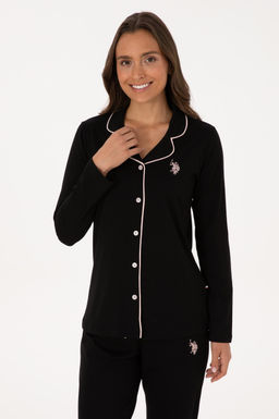 Kad_n Siyah Pijama Tak_m_ - U.s. polo assn фото 3