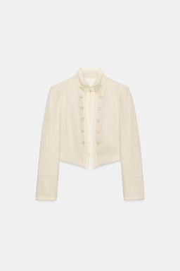 BLAZER CORTA VOLANTES / Beige claro - Zara фото 8