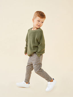 Beli Lastikli Ekose Desenli Erkek Bebek E?ofman Alt? - Waikiki фото 2