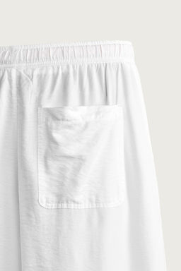 PANTAL?N FLUIDO RELAXED FIT / Blanco - Zara фото 9