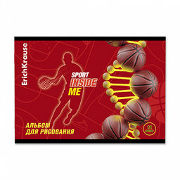 Цена за 4 шт. Альбом для рисования на скобе ErichKrause Sport DNA, А4, 12 листов фото 3