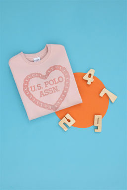 Толстовка пыльно-розового цвета для девочки