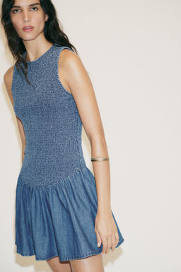 SHORT HONEYCOMB DRESS - Zara фото 9