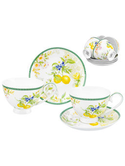 Чайн. наб. 12 пр. 300 мл 12,5*9,5*7 см Лимоны на ножке, NEW BONE CHINA - Elan gallery фото 29