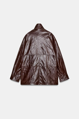 ZW COLLECTION FAUX LEATHER JACKET - Zara фото 8