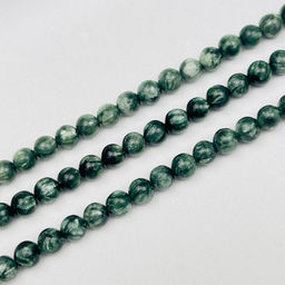 Бусины для украшений из Серафинита (72 бусины) 40 см