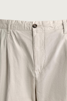 PANTAL?N CHINO STRAIGHT FIT PLIEGUES / Crudo - Zara фото 9