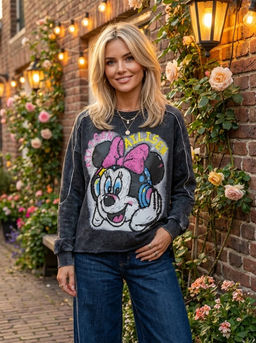 K13489 Толстовка OVER SIZE хлопок ГРАФИТ