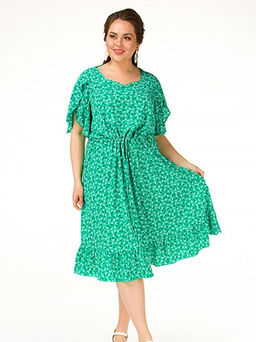 Текстильное платье с шикарным рукавом - Ckc collections фото 5