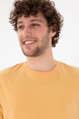 Erkek Regular Fit Bisiklet Yaka Turuncu Basic Ti__rt Sepette S_rpriz _ndirim - U.s. polo assn фото 3