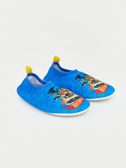 Hot Wheels Bask?l? Erkek ?ocuk Deniz Ayakkab?s?
