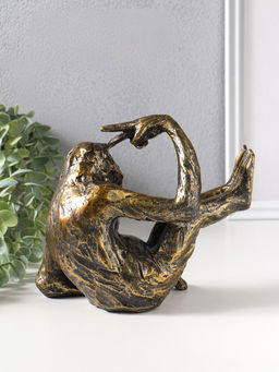 Держатель - подставка для книг полистоун «Шимпанзе показывает жест - победа», 19×10×16.5 см