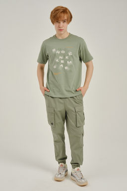 Брюки карго Зеленый