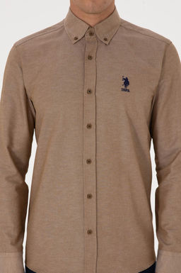 Erkek Haki Uzun Kollu Basic G_mlek Sepette S_rpriz _ndirim - U.s. polo assn фото 6