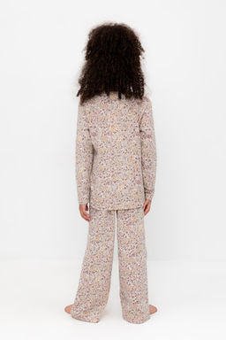 К 1622/бежевый,незабудки на лугу пижама дет