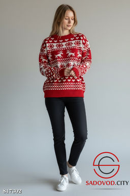 Свитер женский новогодний