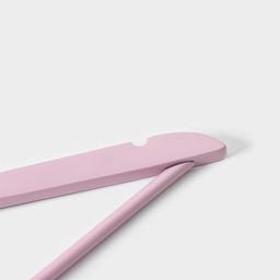 Плечики - вешалки LaDо́m Brillant, 44.5×23×1.2 см, 3 шт., деревянные, широкие плечики, розовые