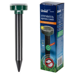 UDR-S20 SOL GREEN Устройство для отпугивания кротов и змей, на солнечной батарее. Постоянная частота вибрации. Аккумулятор в/к. IP44. Зеленый. TM Uniel - Volpe фото 7