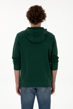 Erkek Koyu Ye_il Basic Sweatshirt Sepette S_rpriz _ndirim - U.s. polo assn фото 5