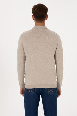Erkek Slim Fit Polo Yaka Ta_ Melanj Basic Kazak - U.s. polo assn фото 12