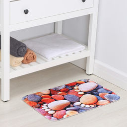 Коврик для ванной и туалета Доляна Камни следы, 40?60 см фото 2