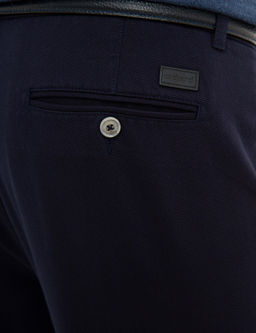 Lacivert Slim Fit Kanvas Pantolon